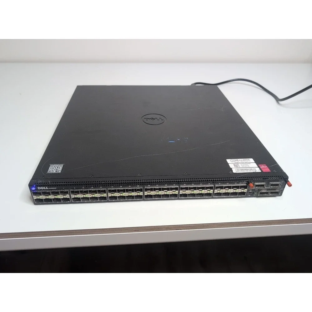 Dell PowerConnect 8164F 48-Port 10GbE SFP+ / 2-Port 40GbE QSFP+ Switch w/ Cables
